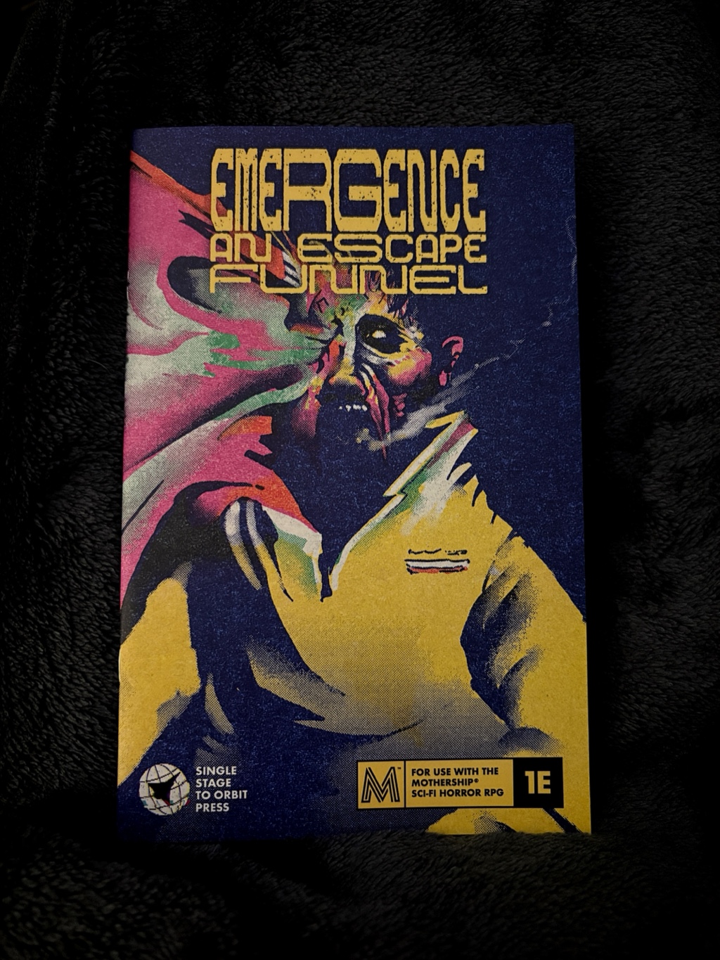 Emergence zine on my bed